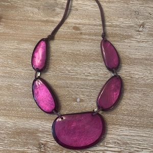 Purple stone necklace